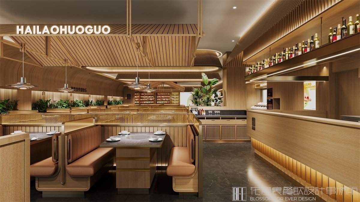 【嗨撈】火鍋店餐飲空間設(shè)計案例圖片 4